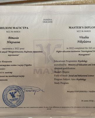 диплом магістра