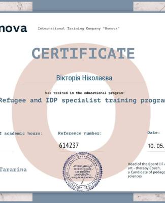 refugee and IDP specialist training program